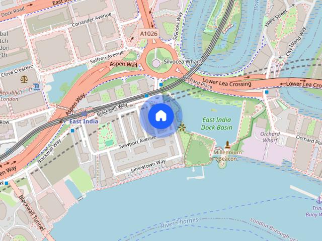 Apartment for rent in Virginia Quay, Greater London