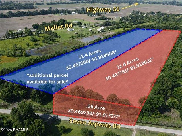 Land for sale in Arnaudville, Louisiana