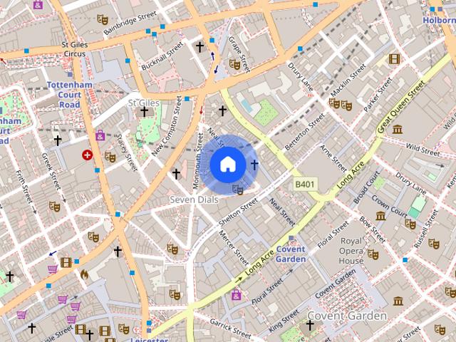 Apartment for rent in Seven Dials, Bloomsbury