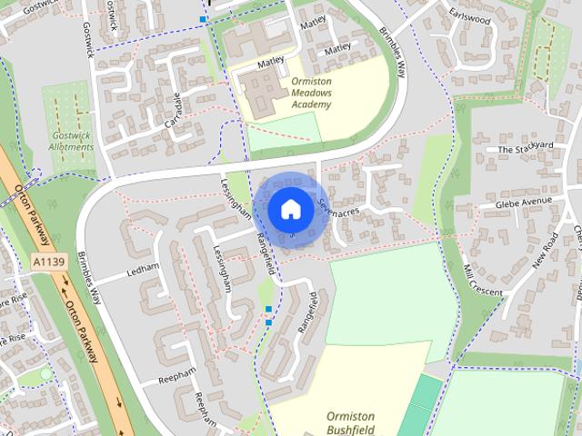 House for rent in Ortongate Centre, Peterborough