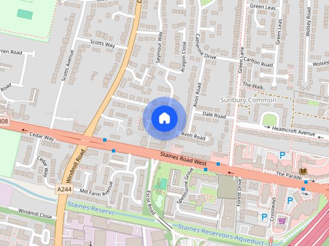 Apartment for rent in Sunbury Common, Spelthorne