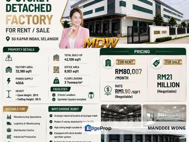 Warehouse for rent in Port Klang, Selangor