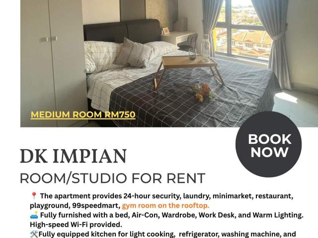 Room for rent in Petaling, Alam Impian