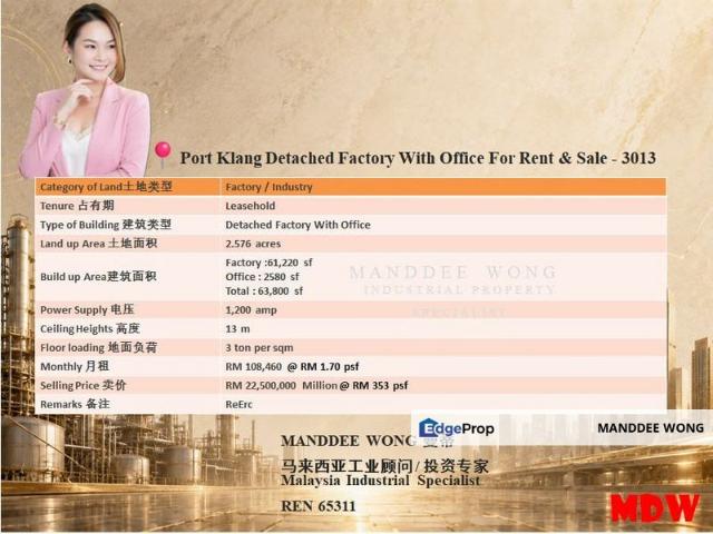 Warehouse for rent in Petaling, Alam Impian