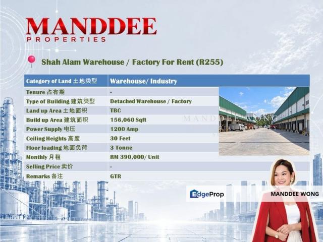 Warehouse for rent in Seksyen 24, Shah Alam