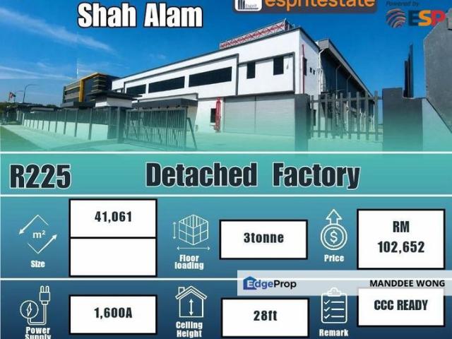 Warehouse for rent in Petaling, Alam Impian