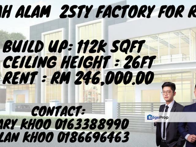Warehouse for rent in Seksyen 24, Shah Alam