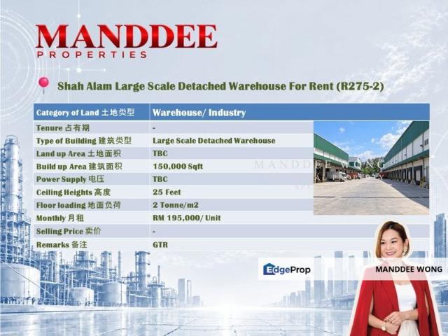 Warehouse for rent in Seksyen 24, Shah Alam