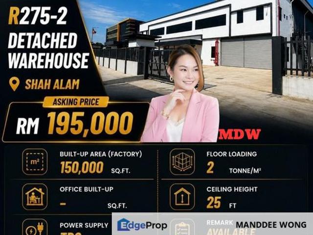Warehouse for rent in Petaling, Alam Impian