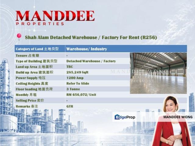 Warehouse for rent in Seksyen 24, Shah Alam