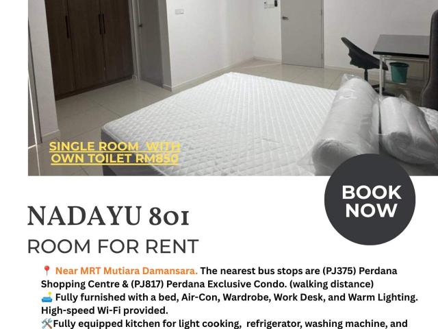 Room for rent in Petaling, Alam Impian