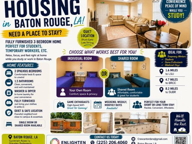 Room for rent in Baton Rouge, Louisiana