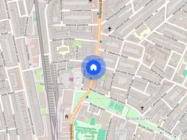 Apartment for rent in Brook Green, Greater London