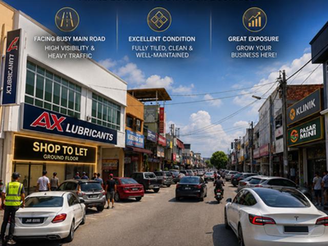 Shop for rent in Perak, Tanjong Ipoh