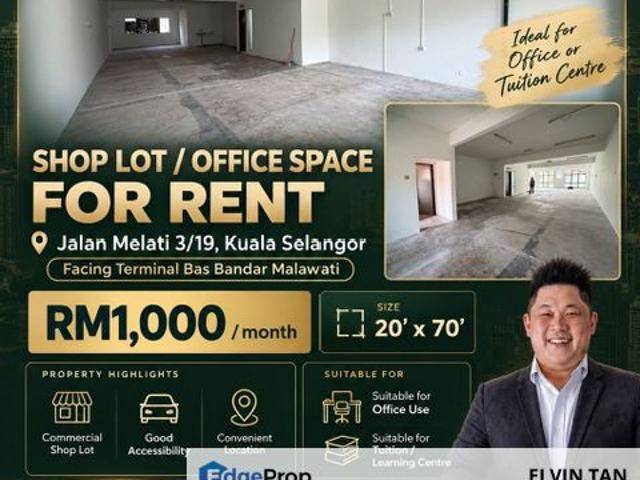 Shop for rent in Kuala Selangor, Selangor