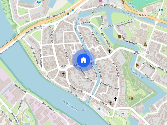 Appartement te huur in Hasselt, Overijssel