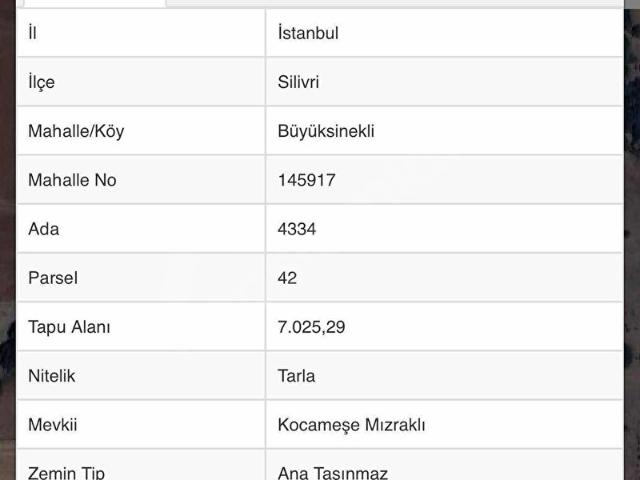 Silivri, İstanbul içerisinde satılık Arsa