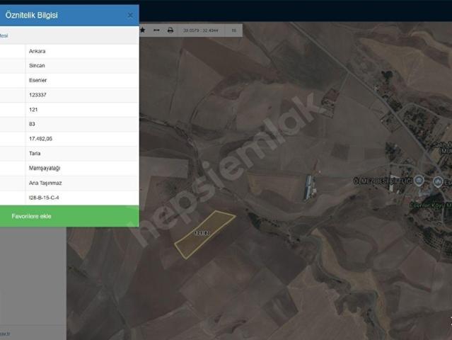 Sincan, Ankara içerisinde satılık Arsa