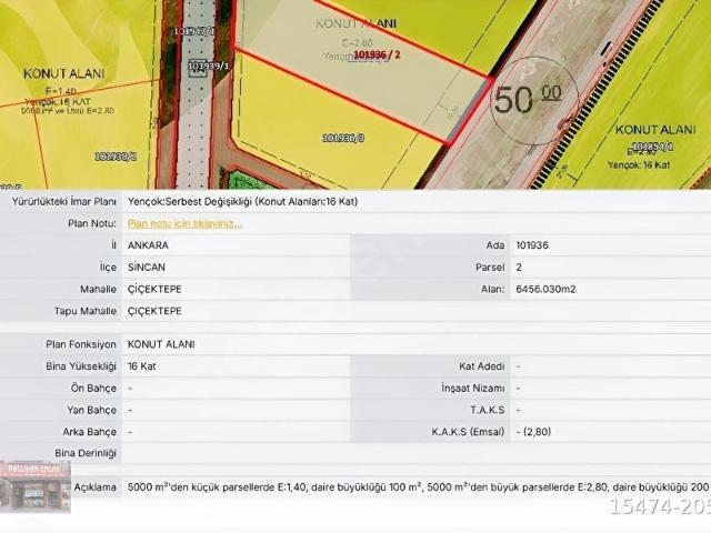 Sincan, Ankara içerisinde satılık Arsa