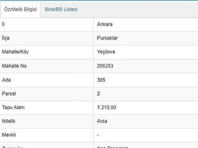 Pursaklar, Ankara içerisinde satılık Arsa