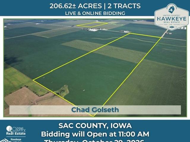 Farm for sale in Sac City, Sac County
