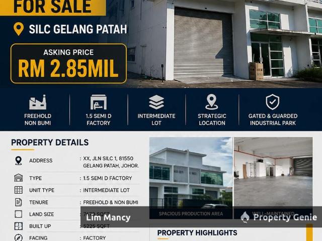 Warehouse for sale in Bukit Ledang, Johor