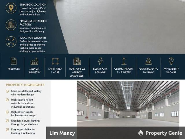 Warehouse for rent in Bukit Ledang, Johor