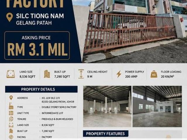 Warehouse for sale in Bukit Ledang, Johor