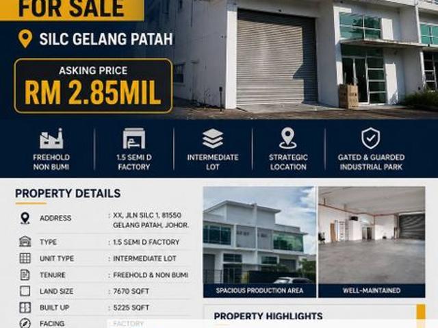 Warehouse for sale in Bukit Ledang, Johor