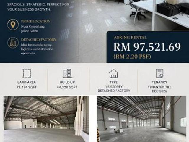 Warehouse for rent in Bukit Ledang, Johor