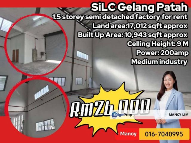Warehouse for rent in Bukit Ledang, Johor