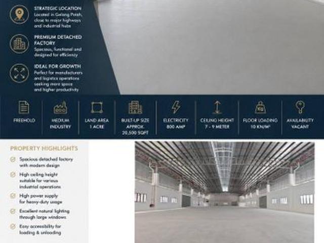 Warehouse for rent in Bukit Ledang, Johor
