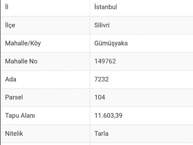 Silivri, İstanbul içerisinde satılık Arsa
