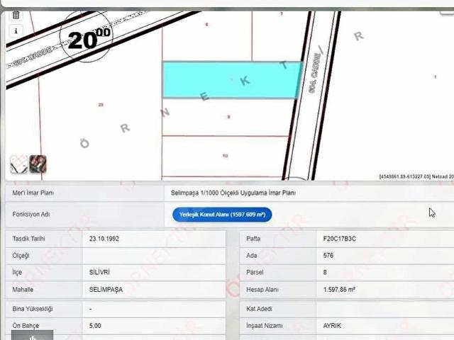 Silivri, İstanbul içerisinde satılık Arsa