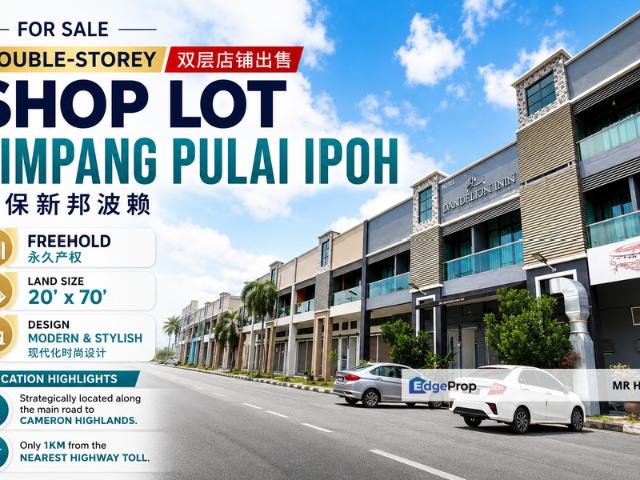 Shop for sale in Perak, Tanjong Ipoh