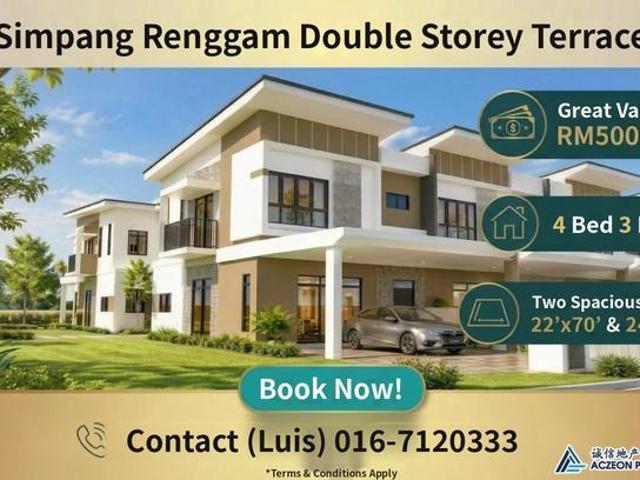 Terraced House for sale in Simpang Renggam, Kluang