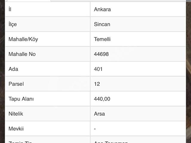 Sincan, Ankara içerisinde satılık Arsa