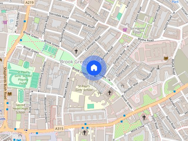 Apartment for rent in Brook Green, Greater London