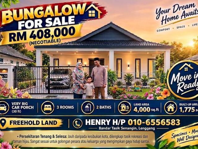 Bungalow for sale in Lenggeng, Seremban