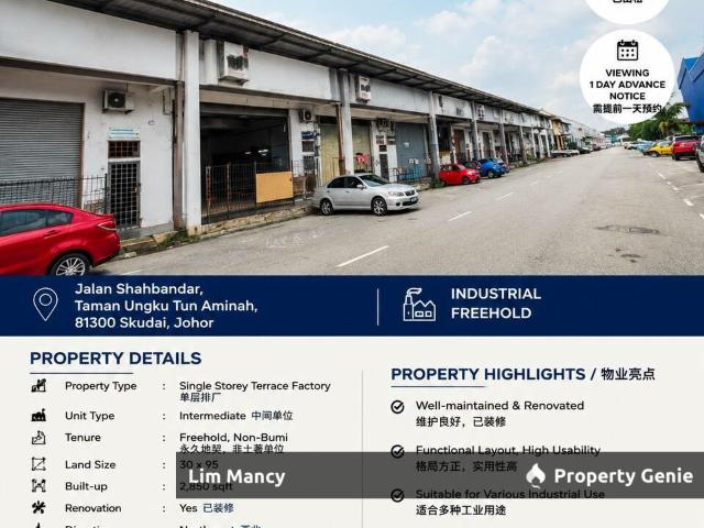 Warehouse for sale in Bukit Ledang, Johor