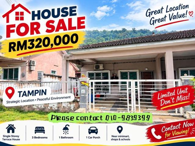 Terraced House for sale in Tampin, Negeri Sembilan