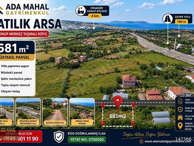 Sinop Merkez, Sinop içerisinde satılık Arsa