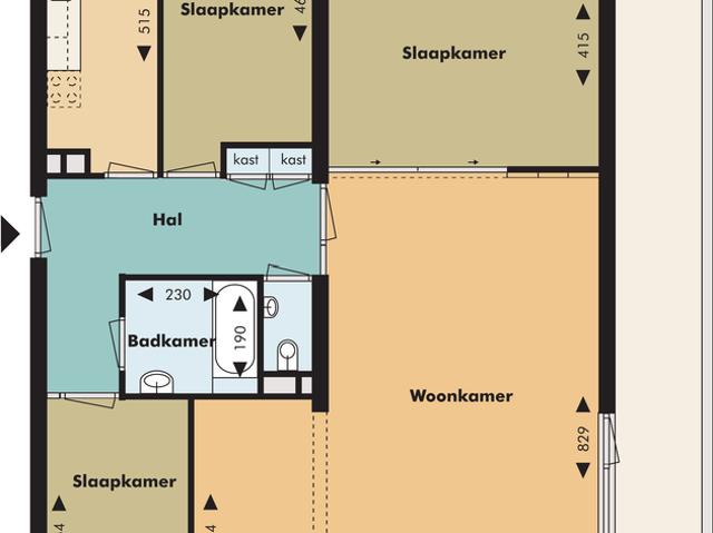 Appartement te huur in Rijswijk, Artiestenbuurt