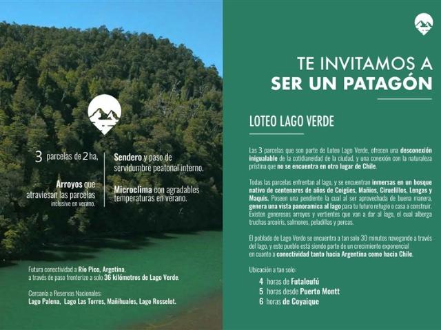 Sitio en Venta en Lago Verde / Patagonia