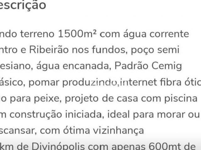 Sítio e chácara venda em Região Geográfica Imediata de Divinópolis, Divinópolis