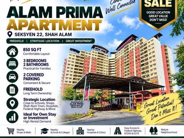 Apartment for sale in Petaling, Alam Impian