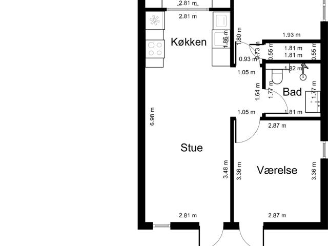 Lejlighed til leje i Frederikssund, Brøndby