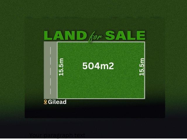 Land for sale in Gilead, Sydney