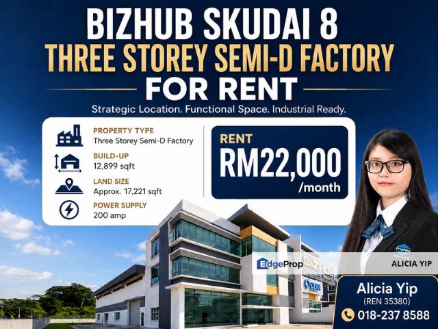 Warehouse for rent in Bukit Ledang, Johor