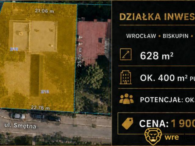 Grunt na sprzedaż w Biskupin-Sępolno-Dąbie-Bartoszowice, Wrocław